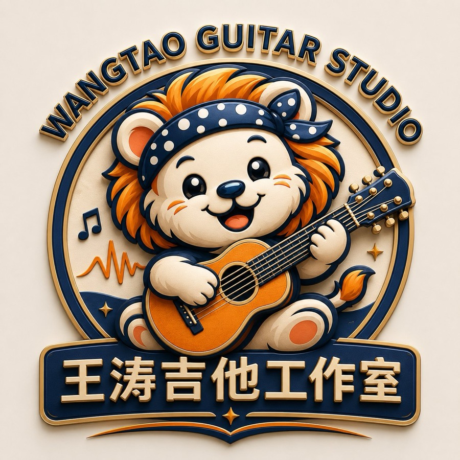 王涛吉他工作室logo · Wangtao Guitar Studio